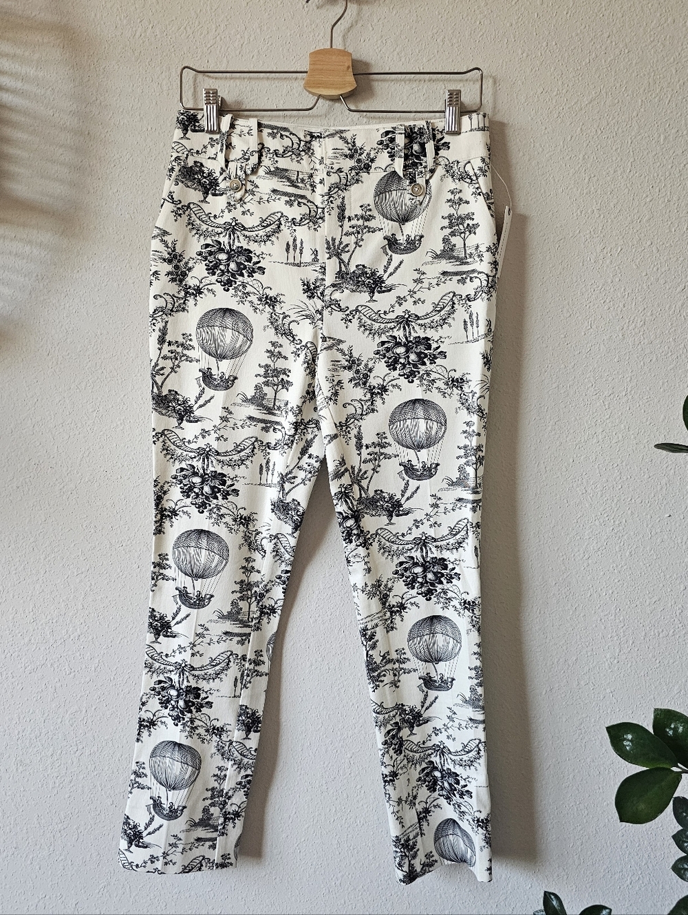 Anthropologie Hot Air Balloon Toile Ankle Pants
